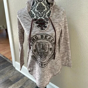 Salt Creek Long Beach Washington Long-Sleeved Lightweight Beach Hoodie S